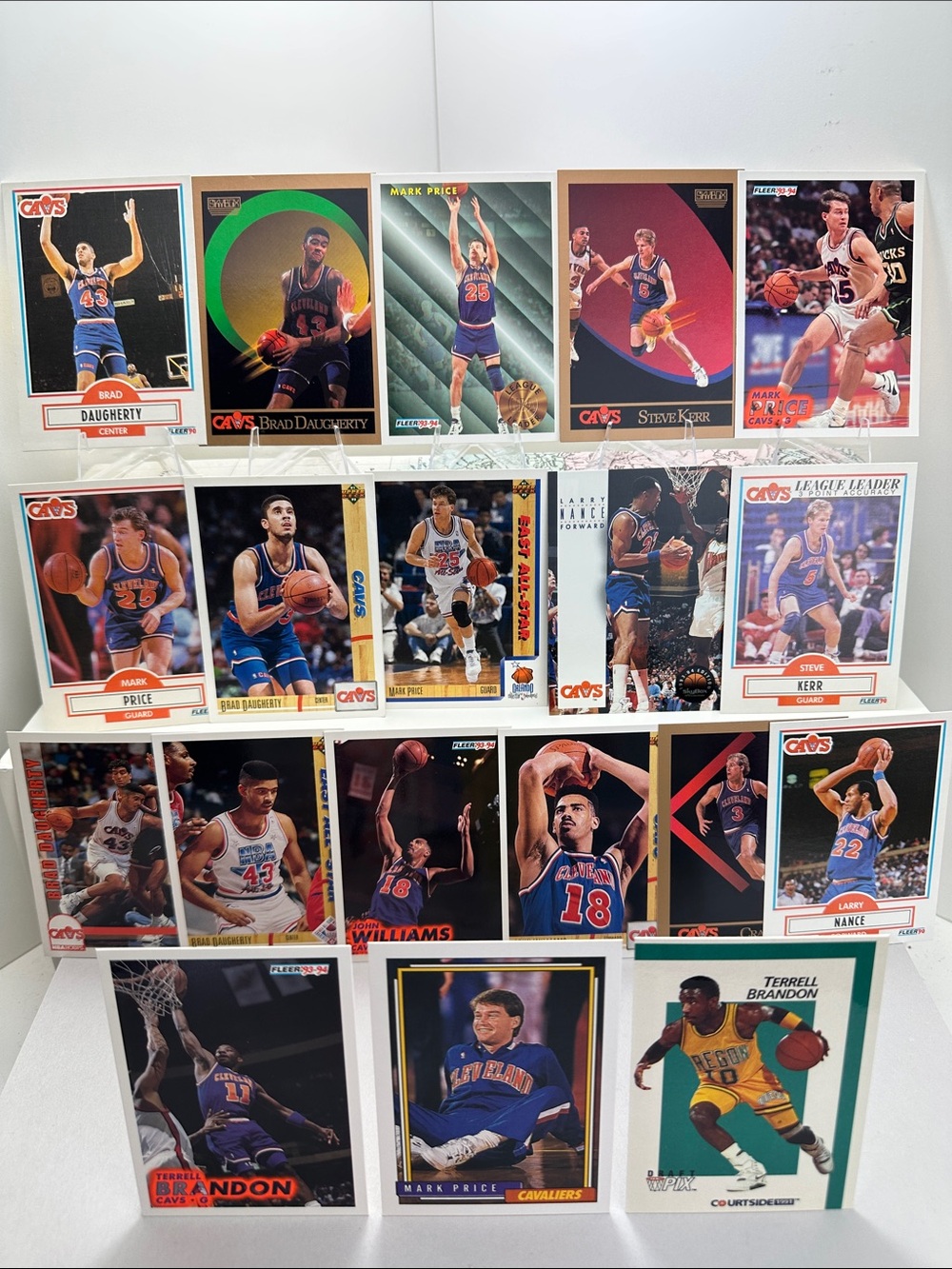 Mark Price Cavs 1990’s lot of 19 Terrell Brandon Rookie + Daugherty/Kerr/Nance